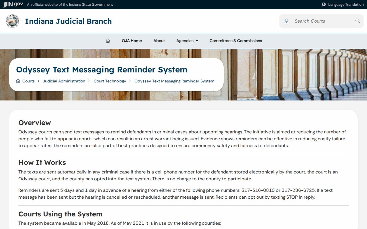 Jasper County bench warrant court reminder information